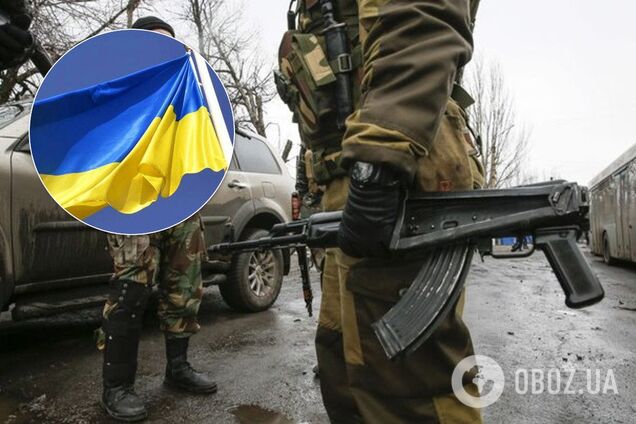 На Донбасі окупанти познущалися з прапора України. Відео