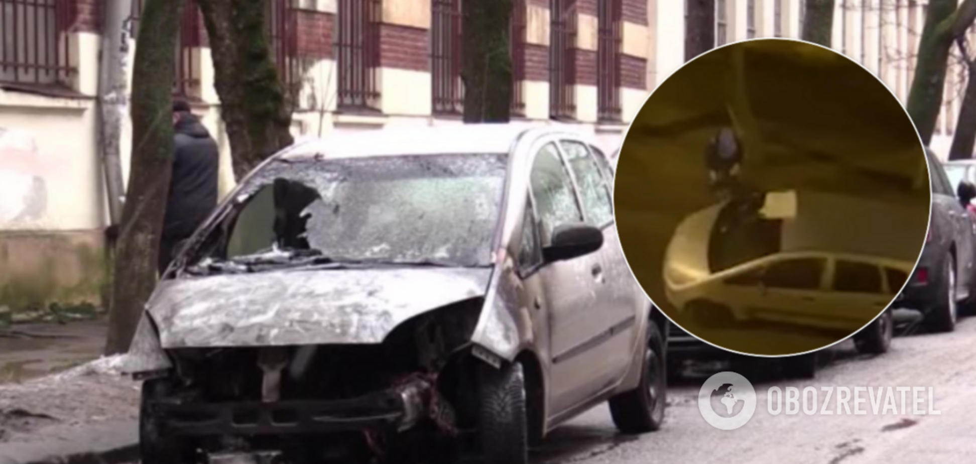 Підпал авто журналістки 'Радіо Свобода' потрапив в кадр