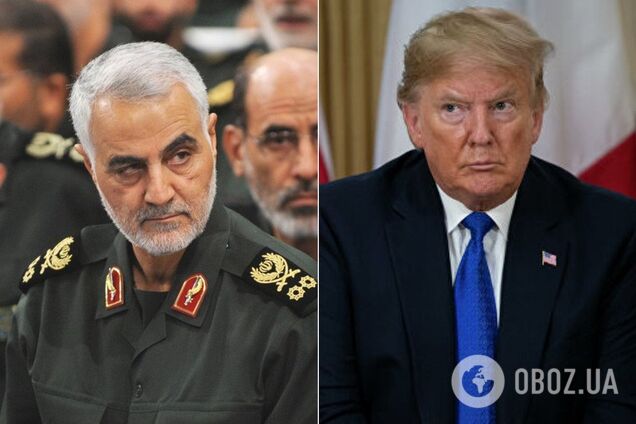 Убитый генерал Касем Сулеймани и президент США Дональд Трамп