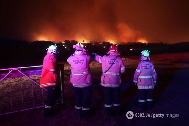 В адских пожарах в Австралии увидели 'лик дьявола': мистическое фото