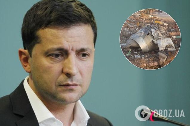 Зеленський прокоментував катастрофу українського літака в Ірані