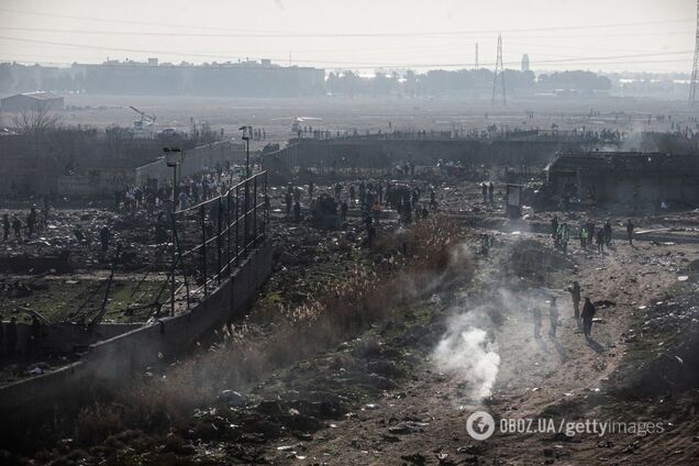 'Шансов выжить не было': появилось ужасное видео с места катастрофы украинского Boeing в Иране