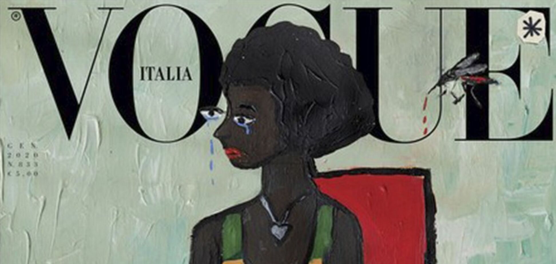 Журнал Vogue в Италии впервые выпустил номер без единой фотографии