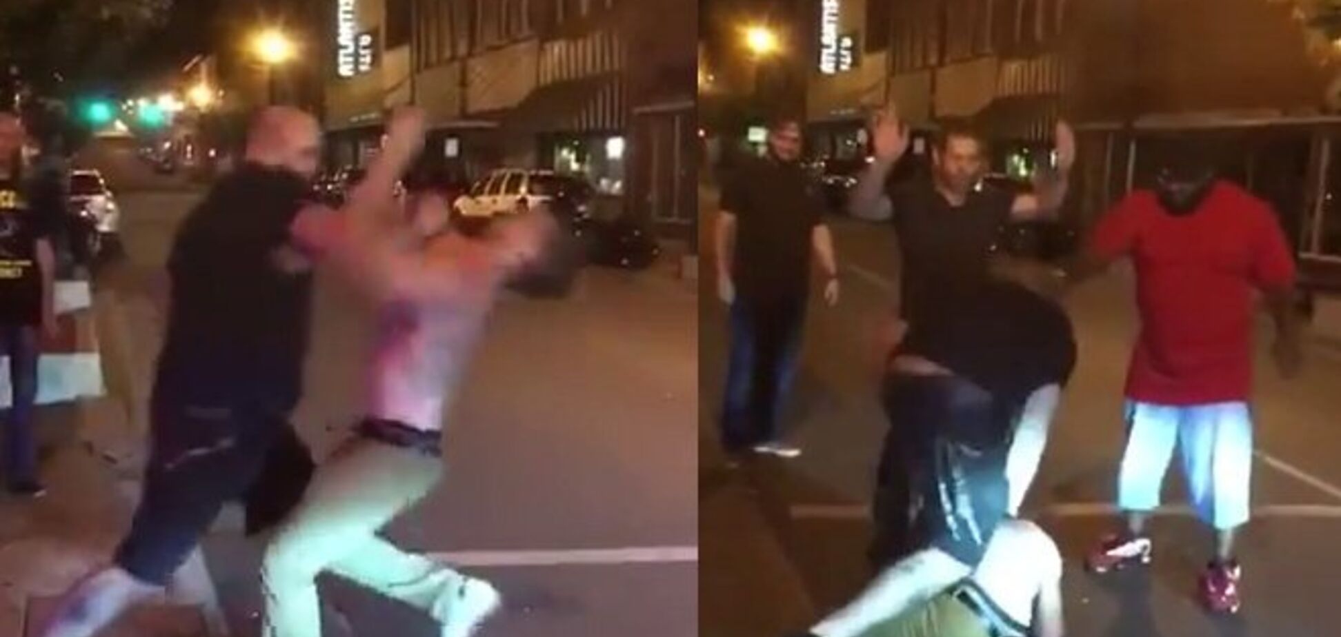 Боец ММА одним ударом нокаутировал пьяного гопника