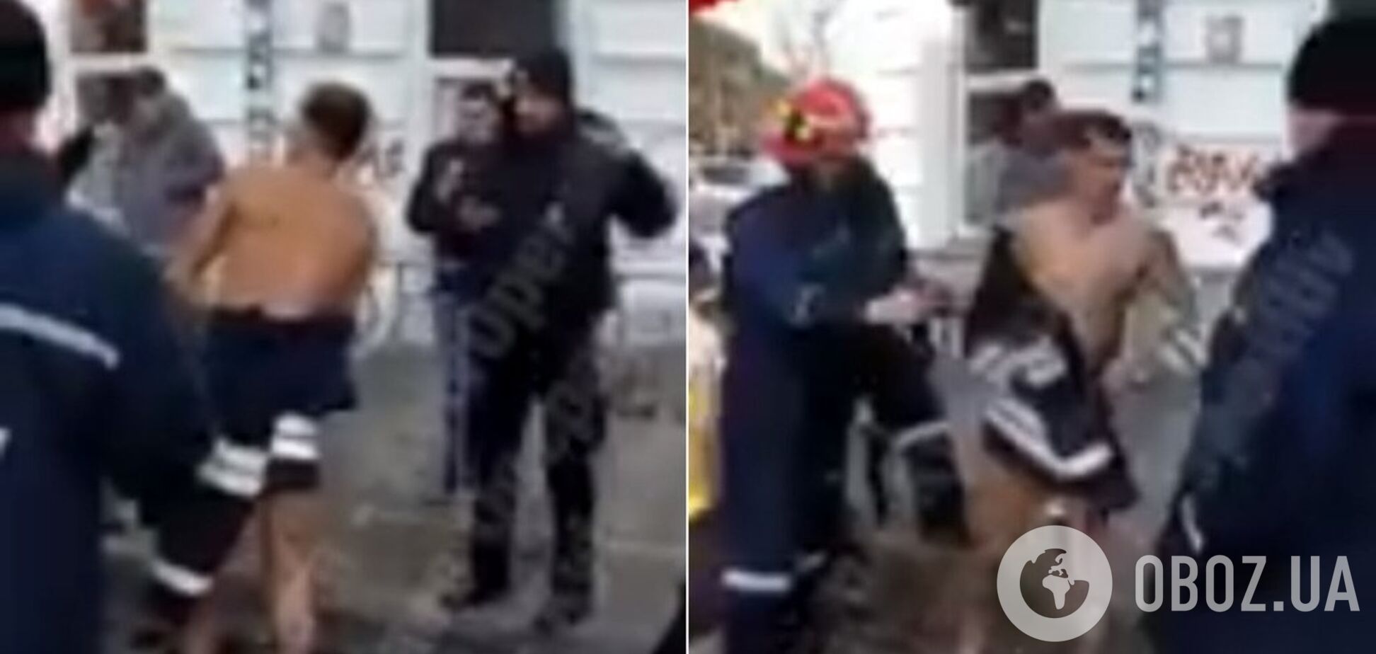 В Киеве из канализации достали голого мужчину