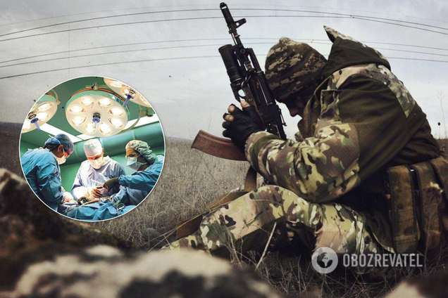 Задели осколки: в Днепре спасают раненого на фронте бойца. Фото