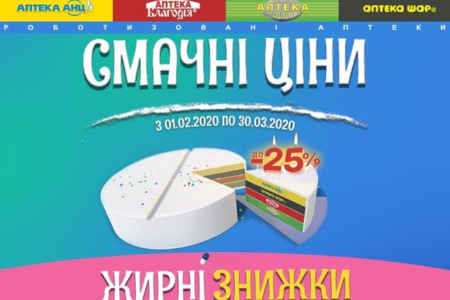 В роботизированных аптеках появились 'Смачні ціни'