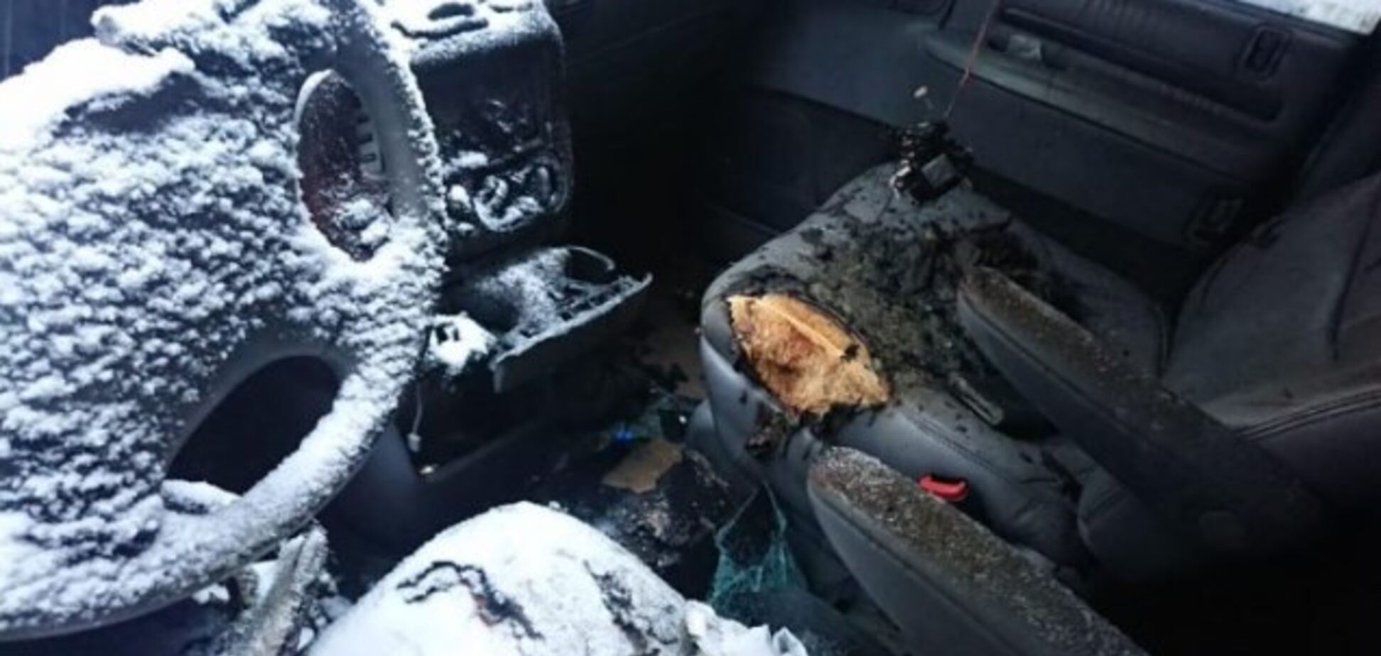 Боровся з піщаною мафією: у Києві підпалили авто відомого правозахисника. Фото