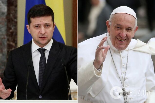 Владимир Зеленский и Папа Франциск