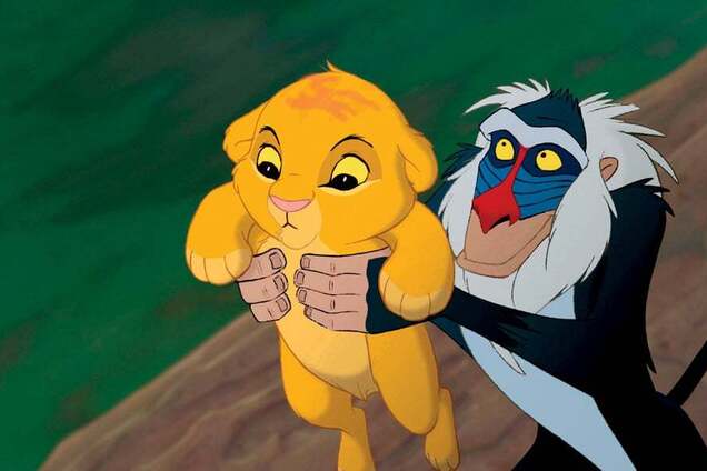 В Южной Африке бабуин и львенок повторили сцену из 'Короля льва'