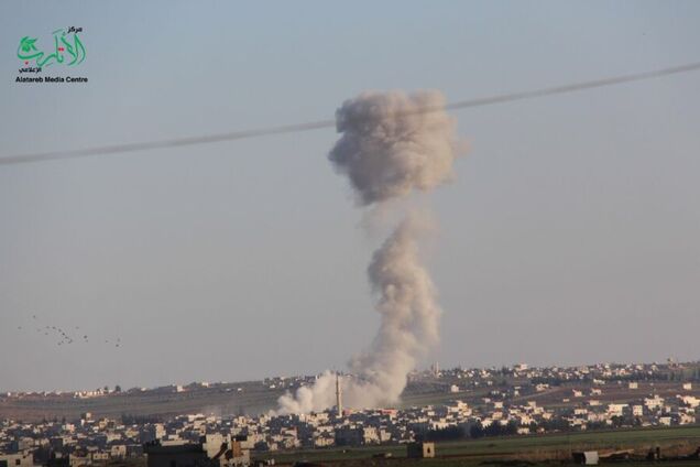 Удар по Кафр Норану в Сирии