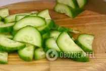 Греческий салат с курицей - Шаг 6 Греческий салат с курицей - Шаг 6