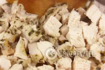 Греческий салат с курицей - Шаг 7 Греческий салат с курицей - Шаг 7
