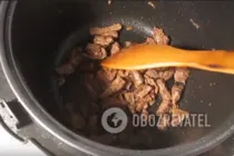 Бефстроганов в мультиварке - Шаг 3 Бефстроганов в мультиварке - Шаг 3