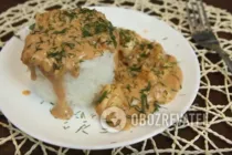 Бефстроганов із курки - Крок 7 Бефстроганов із курки - Крок 7