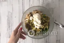 Салат мясной с грибами - Шаг 10 Салат мясной с грибами - Шаг 10