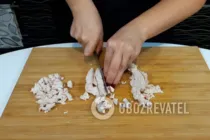 Слоеный мясной салат - Шаг 7 Слоеный мясной салат - Шаг 7
