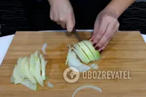 Слоеный мясной салат - Шаг 4 Слоеный мясной салат - Шаг 4