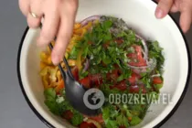 Салат овощной - Шаг 10 Салат овощной - Шаг 10