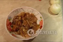 Бефстроганов из куриного филе - Шаг 1 Бефстроганов из куриного филе - Шаг 1