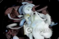 Бефстроганов із печінки - Крок 3 Бефстроганов із печінки - Крок 3