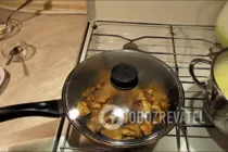 Бефстроганов из куриного филе - Шаг 4 Бефстроганов из куриного филе - Шаг 4
