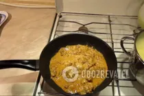 Бефстроганов из куриного филе - Шаг 5 Бефстроганов из куриного филе - Шаг 5