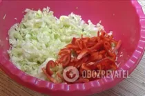 Салат із пекінської капусти - Крок 6 Салат із пекінської капусти - Крок 6