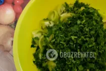 Салат из зеленых помидоров с луком - Шаг 7 Салат из зеленых помидоров с луком - Шаг 7