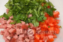 Салат с помидорами - Шаг 8 Салат с помидорами - Шаг 8