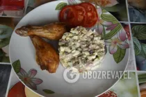 Салат оливье с колбасой - Шаг 10 Салат оливье с колбасой - Шаг 10
