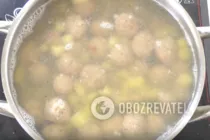 Суп із фрикадельками - Крок 6 Суп із фрикадельками - Крок 6