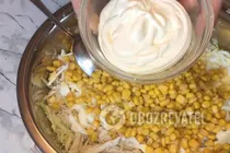 Салат из пекинской капусты с курицей - Шаг 6 Салат из пекинской капусты с курицей - Шаг 6
