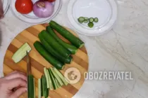 Корейский салат с мясом - Шаг 1 Корейский салат с мясом - Шаг 1