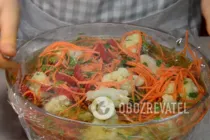 Салат из цветной капусты по-корейски - Шаг 10 Салат из цветной капусты по-корейски - Шаг 10