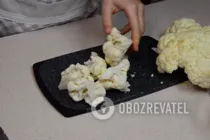 Салат из цветной капусты по-корейски - Шаг 1 Салат из цветной капусты по-корейски - Шаг 1