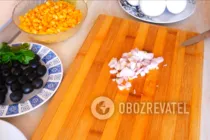 Салат с курицей и грибами - Шаг 1 Салат с курицей и грибами - Шаг 1