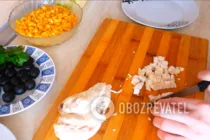Салат с курицей и грибами - Шаг 5 Салат с курицей и грибами - Шаг 5