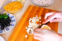 Салат с курицей и грибами - Шаг 6 Салат с курицей и грибами - Шаг 6