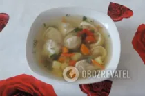 Суп із пельменями - Крок 7 Суп із пельменями - Крок 7