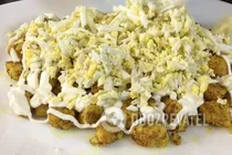 Салат с виноградом и курицей - Шаг 9 Салат с виноградом и курицей - Шаг 9