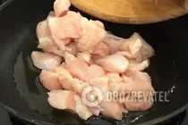 Салат с виноградом и курицей - Шаг 2 Салат с виноградом и курицей - Шаг 2