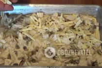 Лазанья с курицей и грибами - Шаг 6 Лазанья с курицей и грибами - Шаг 6