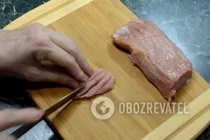 Теплий салат зі свининою - Крок 1 Теплий салат зі свининою - Крок 1