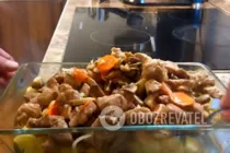 Печеня з грибами - Крок 6 Печеня з грибами - Крок 6