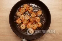 Теплый салат с креветками - Шаг 8 Теплый салат с креветками - Шаг 8