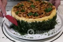 Шаровий салат із куркою та грибами - Крок 10 Шаровий салат із куркою та грибами - Крок 10
