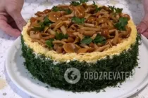 Шаровий салат із куркою та грибами - Крок 11 Шаровий салат із куркою та грибами - Крок 11