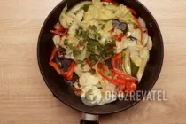 Теплый салат с креветками - Шаг 11 Теплый салат с креветками - Шаг 11
