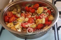 Теплый салат с грибами - Шаг 9 Теплый салат с грибами - Шаг 9